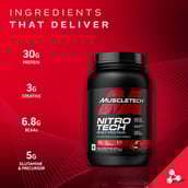 4 - MuscleTech NitroTech Whey Protein,  2 lb  Cappuccino 