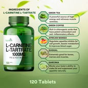 5 - Simply Herbal L-Carnitine with L-Tartrate 1000mg,  120 tablet(s)  Unflavoured 