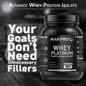 8 - Nakpro Whey Platinum Whey Protein Isolate,  2.2 lb  Unflavored (Jar) 