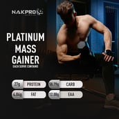 4 - Nakpro Mass Gainer Platinum High Protein Mass Gainer,  2.2 lb  Chocolate 