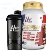 1 - Americanz Muscles Professional Protein,  2 lb  Irish Coffee with Free Shaker 