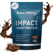 1 - Nakpro Impact Whey Protein,  2.2 lb  Double Rich Chocolate (Pack of 2) 