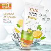 2 - VLCC Bright Glow Serum Face Wash,  100 ml  with Vitamin C Serum & Meyer Lemon 