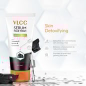 4 - VLCC Bright Glow Serum Face Wash,  100 ml  with Vitamin C Serum & Charcoal 