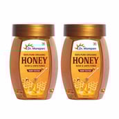 1 - Dr. Morepen 100% Pure Organic Honey,  250 g  Raw & Unfiltered (Pack of 2) 