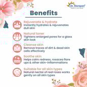 6 - Dr. Morepen Pure & Natural Rose Water Spray,  100 ml  for All Types of Skin (Pack of 4) 