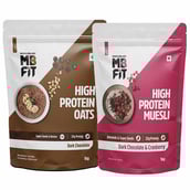 MuscleBlaze High Protein Oats & Muesli 1 kg Combo
