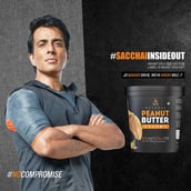 2 - AS-IT-IS Nutrition Peanut Butter,  1 kg  Crunchy 