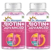 1 - Dr. Morepen Biotin+ Advanced,  60 tablet(s)  Unflavoured (Pack of 2) 