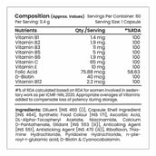 4 - Tata 1mg Vitamin B-Complex, 60 capsules Unflavoured