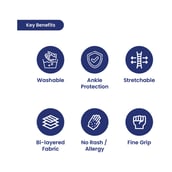 5 - Tata 1mg Ankle Binder,  Black  Large 