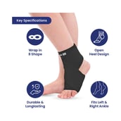 3 - Tata 1mg Ankle Binder,  Black  Small 