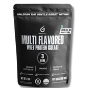 1 - Gentle Beast Multi Flavored Whey Protein Isolate,  4.4 lb  Belgian Chocolate, Mango and Cookies & Cream 