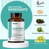 3 - Nirvasa Hair Vitals DHT Blocker with Biotin, 30 tablet(s) Unflavoured