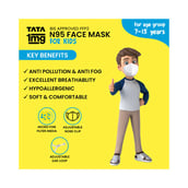 5 - Tata 1mg N95 Face Mask for Kids, Multicolour