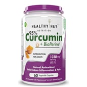 1 - HealthyHey Nutrition Curcumin with Bioperine,  60 capsules 