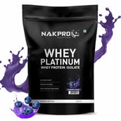 1 - Nakpro Whey Platinum Whey Protein Isolate, 1.1 lb Blueberry