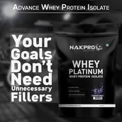7 - Nakpro Whey Platinum Whey Protein Isolate, 1.1 lb Blueberry