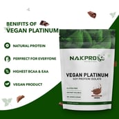 6 - Nakpro Vegan Platinum Soy Protein Isolate,  2.2 lb  Chocolate 