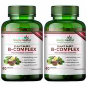 1 - Simply Herbal Plant Based B-Complex,  60 capsules  Unflavoured (Pack of 2) 
