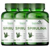 1 - Simply Herbal Spirulina (Pack of 3),  60 capsules 