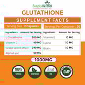 2 - Simply Herbal Glutathione,  Unflavoured (Pack of 3)  60 capsules 
