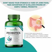 4 - Simply Herbal Probiotics 50 Billion CFU Strains,  60 capsules  Unflavoured (Pack of 3) 