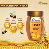 4 - Dr. Morepen Pure & Natural Honey (Pack of 4),  250 g  No Added Sugar 