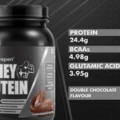 3 - Dr. Morepen Muscle Food 100% Whey Protein,  2.2 lb  Double Chocolate 