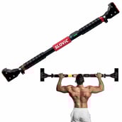 1 - SLOVIC Pull Up Bar for Home Workout,  Free Size  Black/Red 