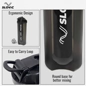 4 - SLOVIC Leakproof Gym Shaker Bottle,  Black  700 ml 