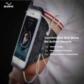 3 - SLOVIC Adjustable Cell Phone Armband,  Grey 