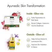 4 - Kapiva Glow Mix 30 Sachets & Kumkumadi Glow Face Oil 30ml Combo,  2 Piece(s)/Pack  Unflavoured 