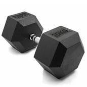 1 - SLOVIC Rubber Dumbbell Set,  Black (Set of 1)  10 kg 