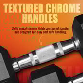 4 - SLOVIC Rubber Dumbbell Set,  Black (Set of 1)  10 kg 