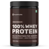 1 - HealthifyMe 100% Whey Protein,  1.1 lb  Double Chocolate 