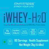 6 - MYFITNESS By Paradise iWHEY- H2O Powder,  4.4 lb  Chocolate Paradise 