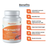4 - MediZen Milk Thistle 600mg,  60 capsules 