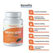 2 - MediZen Grapeseed Extract 400mg,  60 capsules 