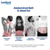 3 - Leeford Abdominal Belt,  Medium  Grey 