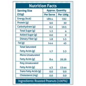 2 - HealthKart Peanut Butter 100% Natural Unsweetened OP,  0.250 kg  Crunchy 