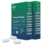 1 - Setu Tummy: Probiotic,  30 capsules  Unflavoured (Pack of 2) 