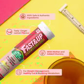 3 - Fast & Up Apple Cider Vinegar with Mother,  15 tablet(s)  Ginger Lemon (Pack of 4) 