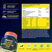 5 - Fast & Up Plant Protein Night Slow Digestion,  2.2 lb  Classic Vanilla 