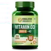 1 - Himalayan Organics Vitamin D3 with K2 2000iu,  120 tablet(s)  Unflavoured 
