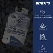 8 - Naturyz Icelandic Pure Cod Liver Oil 100 Softgels & Plant Biotin 60 Tablets Combo, 2 Piece(s)/Pack