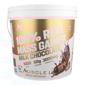 1 - Muscle Leb 100% Real Mass Gainer,  11 lb  Milk Chocolate 