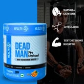 5 - HealthER Dead Man Pre Workout with Testosterone Booster,  0.39 lb  Orange 
