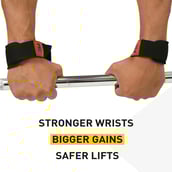 1 - MuscleBlaze Weight Lifting Strap,  Black  Free Size