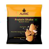 2 - Auric Protein Shake,  8 sachets/pack  Badam Kesar 